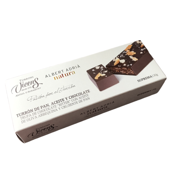 Turrón de pan, aceite y chocolate Vicens Excellence | 130 Gr