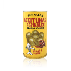 Aceitunas Manzanilla rellenas anchoa Espinaler | 350 Gr