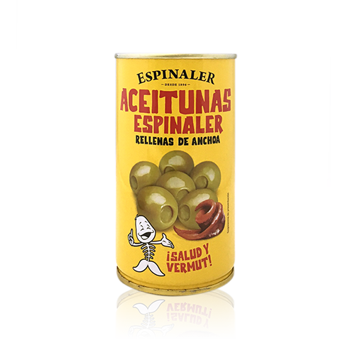 Aceitunas Manzanilla rellenas anchoa Espinaler | 350 Gr