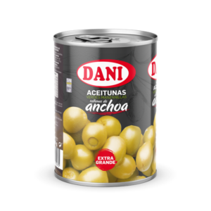 Aceitunas Manzanilla rellenas anchoa Dani | 350 Gr