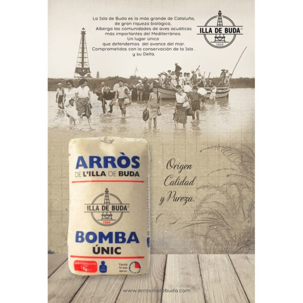 Arroz bomba extra Illa de Buda_Delta de l'Ebre | Paellarijst 1 Kg