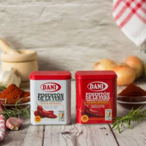 DOP Pimentón de la Vera Dani dulce y picante | Blikje gerookt paprikapoeder zoet en pikant