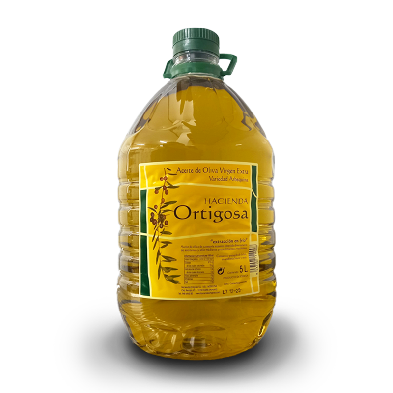 Aceite de oliva Arbequina Ortigosa | Extra verge 5 Lt